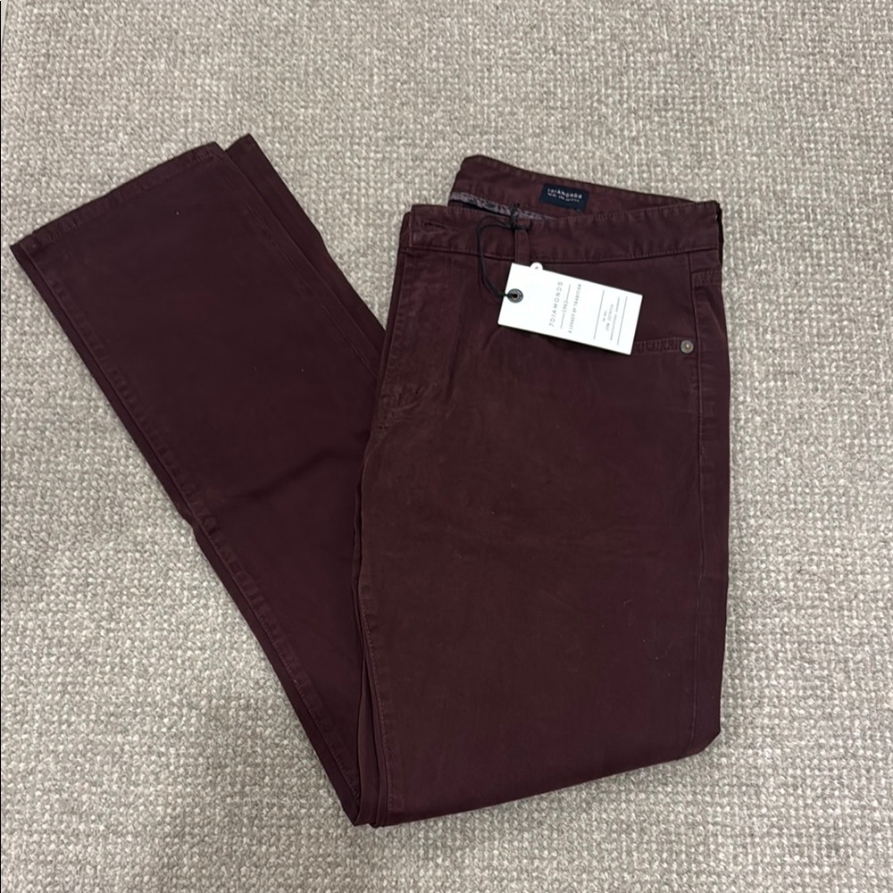 Men's Burgundy Pants
